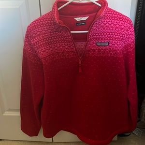 Vineyard Vines Fleece Lined Half Zip Pullover
